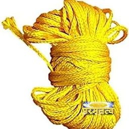 PARAMTATV Yellow Dora for Kids Men & Women || Religious Yellow Thread Yellow Dhaga 10 mtr (Yellow Thread)-image-5