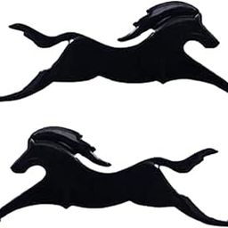 AutokraftZ 2Pcs 3D Chrome Horse Emblem Stickers (Black) for TVS Apache Petrol Tank - Durable Bike Logos for Both Sides | Waterproof | ScratchProof| Premium Look| Stylish | Horse Logo for Bikes |-17