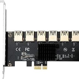 FASHIONMYDAY® PCI Express Multiplier PCIE 1 to 6 USB3.0 Riser Card Support Windows 7/8/10 | Computers/Tablets & Networking | Computer Components & Parts | Interface/Add-On Cards-image-20