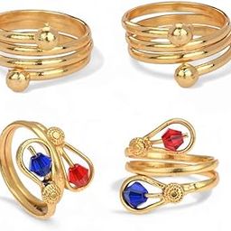 Set of 2 Pair Toe Rings Adjustable, Trendy & Fashion Accessories for Women-16