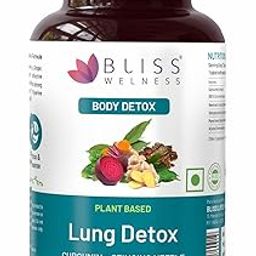 Bliss Welness Lung Detox,Curcumin Stinging Nettle Arjuna Vasaka Beetroot Punerneva Trikatu Kateri Echinecea Piperine - 60 Vegetarian Tablets-18