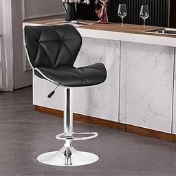 Da URBAN® Ember Height Adjustable and Revolving Bar Stool/Kitchen Chair/Stylish Bar Stool (Black) (1 PC)-image-69
