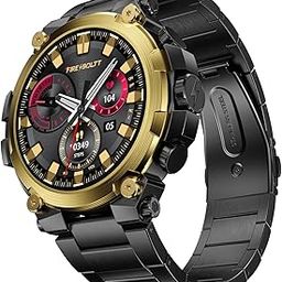 Fire-Boltt Dominian 36.3mm (1.43 inch) AMOLED Display, Stainless Steel Design, 466 * 466 px Resolution, Bluetooth Calling, Multiple Sports Modes, Health Mode, IP67, Weather Updates (Black Gold)-picture-19