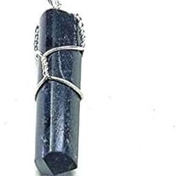 Black tourmaline Natural Point Healing Pendant Necklace Wire Wrapped-image-14