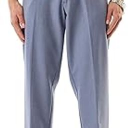 Men Formal Trousers | Slim Fit Tailored Design with Self-Pattern | Premium Polyester Blend & Medium-Stretch Fabric for Office & Club Wear-picture-22