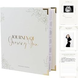 Pregnancy Journal for Women - Gender Neutral Baby Book Keepsake with Organized Tabs, Notes Section, Photo Pocket, & Detailed Prompts, Pregnancy Scrapbook-image-9