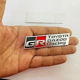 Chrome-Red GR Long 3D Metal Logo (9cmx2.4cm) Car Bike Laptop GR Sticker Car Emblem 3D Badge Attractive Sticker Auto Racing Sport Logo Grand Tourer Decal.-image-81