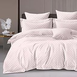 MORADO Glace Cotton Single Duvet Cover/Rajai Cover/Blanket Cover with Zipper - (60x90, Light Pink)-image-87
