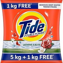 Tide Plus Double Power Detergent Washing Powder - 5 Kg + 1 Kg Free (Jasmine And Rose)-image-13
