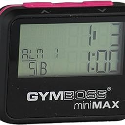miniMAX Interval Timer and Stopwatch - BLACK / PINK SOFTCOAT-10