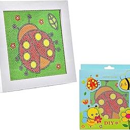 ArtSpark Diamond Painting Kit for Kids with Frame & Tools - 5D Cartoon Set Painting Kit, DIY Art & Craft Materials 17 X 17 CM - (Design-C)-image-34