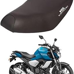 KSHEERI FZ FI Bike Seat Cover Protect from Rust and Dust, PU Leather Waterproof Durable Seat Cover Front & Rear (Black)-image-89