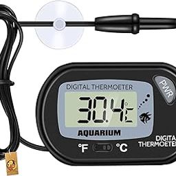 ARK Aquatics LCD Digital Thermometer for Aquarium, Fish Tank Water Terrarium Temperature and Reptiles Like Lizard and Turtle with Suction Cup-image-95