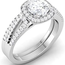 14k (585) White Gold Ring for Women-image-80
