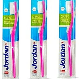 Jordan Step 1 Baby Toothbrush, Soft Bristles for 0-2 Years, BPA-free, Multicolour (Classic, (Medium), Pack Of 3)-39