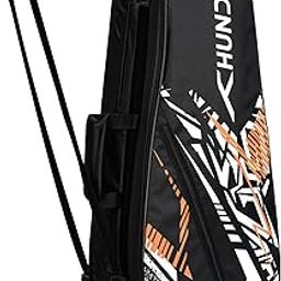 Hundred Metro Pack Badminton Kit Bag (Black/Orange) Polyester-image-21