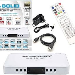 Tech-Lobby Presents Solid 6363 New Updtaed 2024 H.265 HEVC Support Solid HDS2X-6363 DLX DVB-S2X H.265 HD FTA Set-Top Box-6