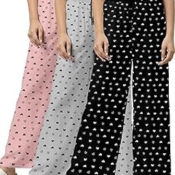 Stylish Womens Nightwear Pajama | Comfortable Fit | printed payjama | pack of 3-image-91