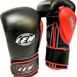 LEW Black/Red Gel Sparring Gloves (Black/Red, 14 OZ)-image-24