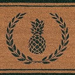 Erin Gates by Momeni Park Pineapple Green Hand Woven Natural Coir Doormat 1'6" X 2'6"-image-6