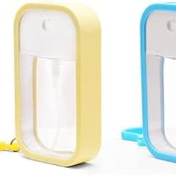 RUHIRA Portable Card Spray Bottle, 38ML Refillable Perfume Bottle Portable Moisturizing Sprayer Box with Hook, Empty for Alcohol Hand Sanitizer Fragrance Cosmetic (Pack of 2)-10