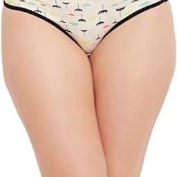 Women's Polyamide Low Waist Outer Elastic Bikini Panty - Beige-9