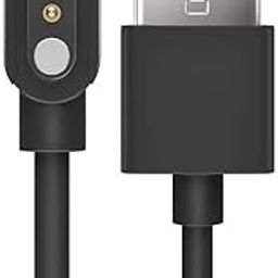 DUETMI Firebolt 360 SpO2 Smart Watch Charger 2 Pin USB Fast Charger Magnetic Watch Charging Cable Adapter - Black-image-27