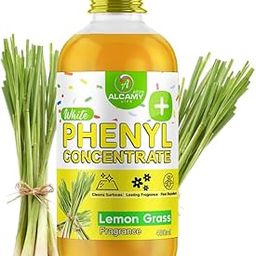 AAAL Disinfectant White Phenyl Concentrate Liquid 400 ML | Makes 8 To 10 Litre Of Thick White Phenyl | Lemon Grass, 400 ML-image-94