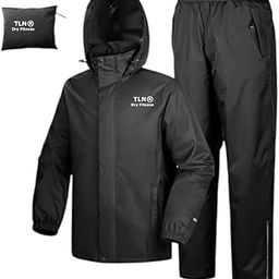 Waterproof Raincoat for Men | Lightweight & Durable Rain Jacket with Hood | Windproof & Breathable | Travel-Friendly, Bike & Motorcycle Use | Full-Length Protection | TR7-image-77