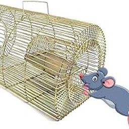 NSE Iron Heavy Wire Mouse Trap/Rat Catcher/Rat Cage/Chuha Pinjra/Cage for Catching Rat/Mouse/Squirrels/Rodent/Chipmunk - Durable & Heavy Weight Large Rat Catchup Live Trap (Big Size)-picture-19