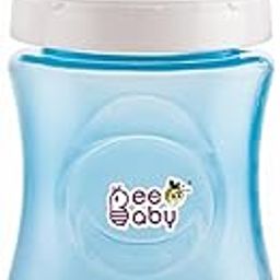 BeeBaby Ease Wide Neck Baby Feeding Bottle with Anti-Colic Soft Silicone Nipple for Newborns, Infants, Kids. Easy to Latch. 100% BPA Free. (1, Bottle_Blue, 300 ML)-68