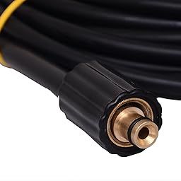 WASHERS HOSE HIGH PRESSURE HOSE PIPE FOR PRESSURE WASHER 6 METER ONE SIDE M22 CONNECTOR AND OTHERSIDE PUSH FIT CONNECTOR-image-99