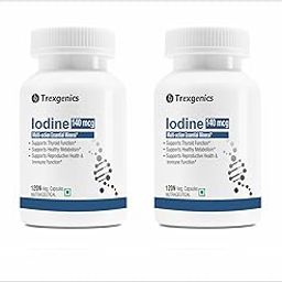 Trexgenics Iodine 140 mcg from Potassium Iodide Multi-Action Mineral for Thyroid Function, Metabolism, Immunity (240 Veg Capsules)-17