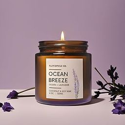 Pluviophile Handpoured Candles | Coconut and Soy Wax | Scented | 120gms | 25+ Hours | Vegan | Meditation | Aromatherapy (Ocean Breeze)-10