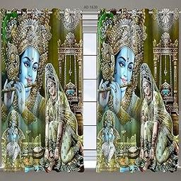 Collection by Sukriti Creations Premium Digital Printed Curtain for Door Curtain Home and Office, Driwing Room, Bedroom, Office, Hotel, PG | Living Room and Kitchen Hall (Size-7 Feet)(Set of 1)-image-83