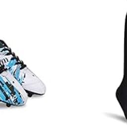 Storm Football Shoe for Mens | TPU Sole with PVC Synthetic Leather Upper for Hard and Grassy Classic Football Stockings for Men & Women, Knee Length Stockings, Football Socks, Soccer Soc-image-54