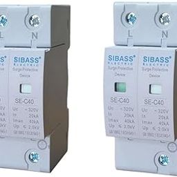 AC SPD 1 Phase 2 Pole (DP) SIBASS Surge Protective Device (Pack Of 2)-31