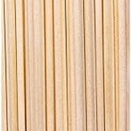 Aadya Crafts Round Wooden Sticks Size 20 Cm x 4mm Long 40 Pcs Natural Colour Set RAW3153-image-5