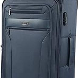 nasher miles Berlin Expander Soft-Sided Polyester Check-in Luggage 28 inch | 75cm | 8 Wheels Large Trolley Bag for Travel | Suitcase (Navy Blue)-picture-27