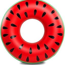 SILENCIO Watermelon Pool Floats for Kids Adults Inflatable Swim Rings Swimming Pool Float Tube Round Shaped Swimming Tube Water Fun Beach Pool Toys for Summer Party-2