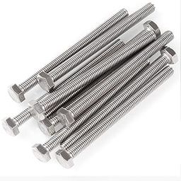 10PCS M8 Hex Bolt, Stainless Steel M8-1.25 x 100mm Hex Head Screw Bolts, A2-70(304) Fully Threaded Hex Tap Bolts-17