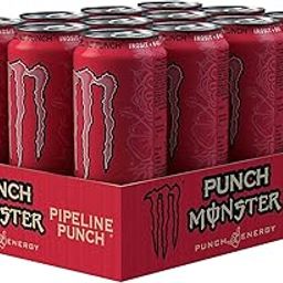 Monsters Energy Drink Pipeline Punch, 12 x 500ml Cans (Imported)-image-19