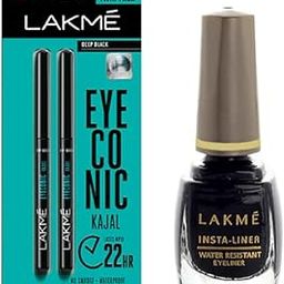 LAKMÉ Set Of Matte Insta-Liner & 2 Eyeconic Kajal Stick, Multi-picture-38