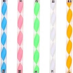 ROODILES Nail Dotting Tools | 5 Pcs Embossing Stylus for Mandala Clay Pottery Ceramic Nail Art | Creative Mandala Dotting Tools for Nail Art, Rock Painting, Drawing & Art Supplies-image-85