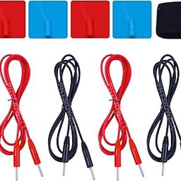 Physiowell Mini Muscle Stimulator Machine Physiotherapy Machine Accesseries 4 Pin Accessories Combo kit (4 wire, 4pads,1 valacro)-image-28