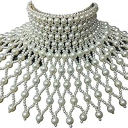 MYRA HANDCRAFTS Handmade Premium Pearl Poncho Cape for Women and Girls, Stylish Design-picture-38