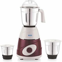 BOSS Thunder 550W Mixer Grinder with 3 Jars (Liquidizing, Wet Grinding and Chutney Jar), High Speed Motor, SS Blades, 5 Years Motor Warranty with Overload Protector, Red-image-9
