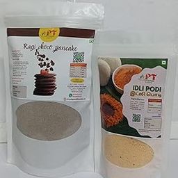 RAGI CHOCO PAN CAKE 250 GRAMS + IDLY PODI 200 GRAMS-image-30