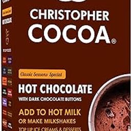 Christopher Cocoa Hot Drinking Chocolate Powder with Dark Chocolate Buttons 200g-image-30