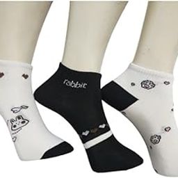 Women's Ankle Length Designer Knitted Multicolor, Multi-Purpose Socks | Socks for Women| Pack of 3 | Design may vary-image-82